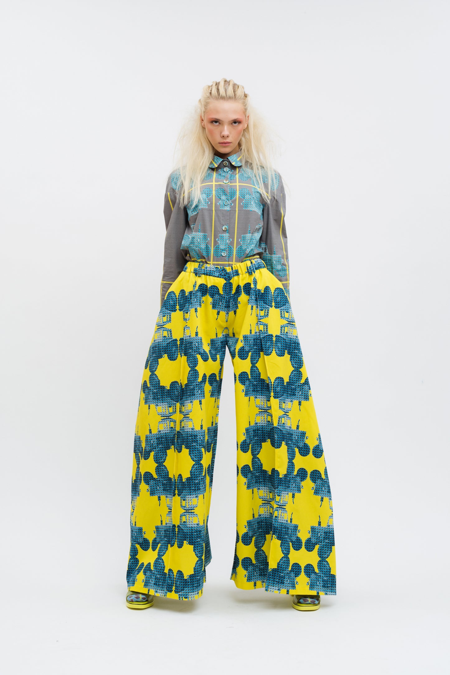 Wide Leg Trousers "TRACTOR"